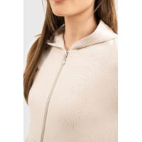 Sudadera con cremallera de punto Harcour Amelie Cacao Marr&amp;amp;amp;oacute;n
