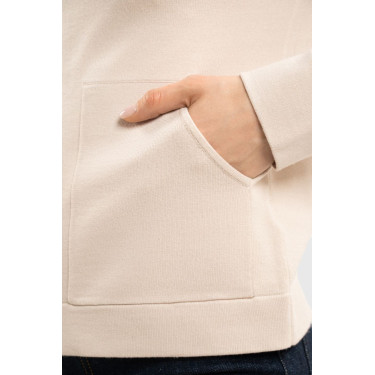 Sudadera con cremallera de punto Harcour Amelie Concha Beige