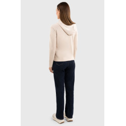 Sudadera con cremallera de punto Harcour Amelie Concha Beige