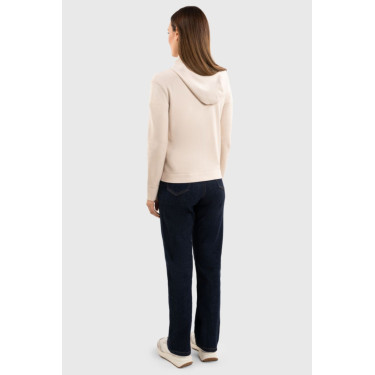 Sudadera con cremallera de punto Harcour Amelie Concha Beige
