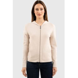Sudadera con cremallera de punto Harcour Amelie Concha Beige