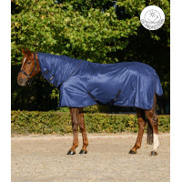 Manta antimoscas Waldhausen FlyControl con cubrecuellos Azul