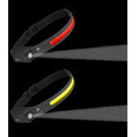 Linterna frontal LED con sensor ELT Negro