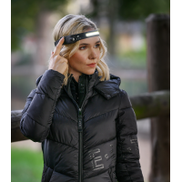 Linterna frontal LED con sensor ELT Negro