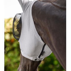 Máscara anti-moscas Waldhausen Puck Breath Grís plata