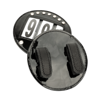 Frentales Waldhausen de cuero charolado Negro