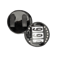 Frentales Waldhausen de cuero charolado Negro