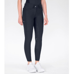 Pantalón de equitación ELT Comfort Ride con silicona Azul profundo