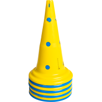 Conos XL Waldhausen juego de 8 bolsa de transporte Azúl / amarillo