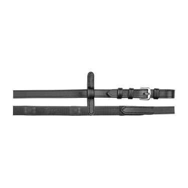 Riendas de goma Waldhausen con bandas de goma Negro Riendas de goma Waldhausen con bandas de goma Negro