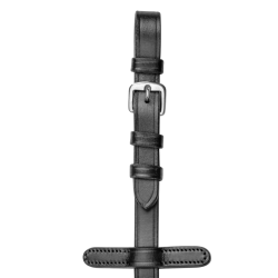 Riendas de goma Waldhausen con bandas de goma Negro Riendas de goma Waldhausen con bandas de goma Negro