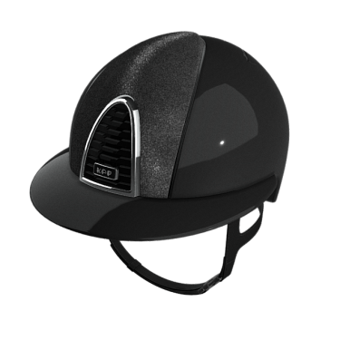 Casco Kep Cromo 2.0 Edición limitada Cortina visera polo Negro