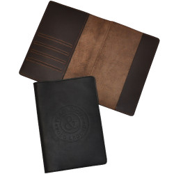 Funda de pasaporte de cuero Flags & Cup Funda de pasaporte de cuero Flags & Cup