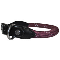Collar de perro Cuerda Canter Negro / burdeos