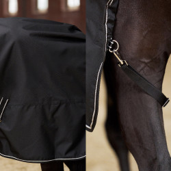 Manta de paddock Imperial Riding Basic sin cuello 300 g Negro