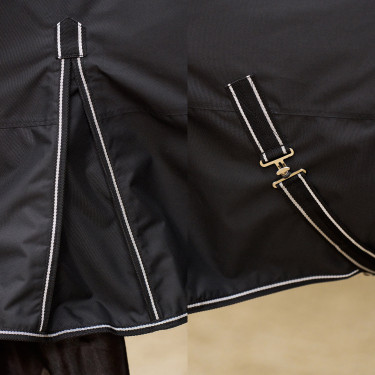 Manta de paddock Imperial Riding Basic sin cuello 300 g Negro