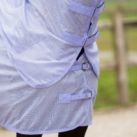Manta antimoscas con cubrecuello desmontable Imperial Riding Reese Gris Plateado