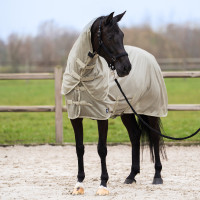 Manta antimoscas con cubrecuello desmontable Imperial Riding Reese Gris Plateado