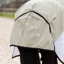 Cubre caballo antimoscas e impermeable Imperial Riding Super-dry Oliva clara Verde