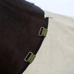 Cubre caballo antimoscas e impermeable Imperial Riding Super-dry Oliva clara Verde