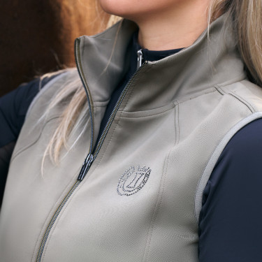 Chaleco sin mangas Imperial Riding Sporty Air para mujer Oliva clara Verde