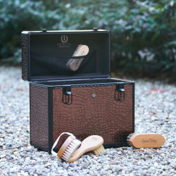 Caja de aseo Imperial Riding Basic Slim line Marrón / marrón croco Marr&amp;amp;amp;oacute;n