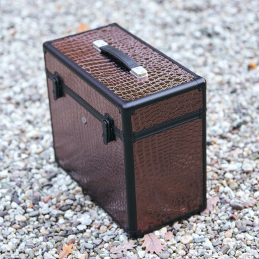Caja de aseo Imperial Riding Basic Slim line Marrón / marrón croco Marr&amp;amp;amp;oacute;n