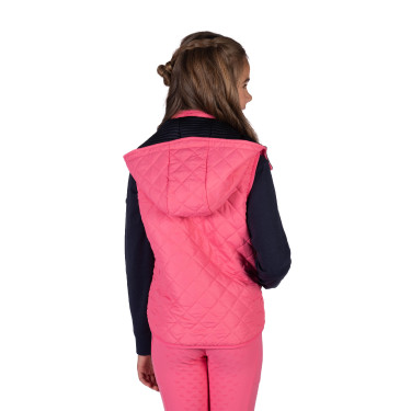 Chaleco sin mangas reversible HKM Maui para niño Fucsia / azúl marino Rosa