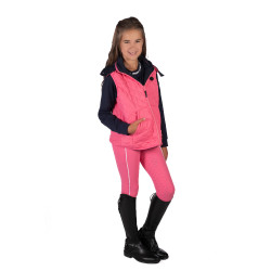 Chaleco sin mangas reversible HKM Maui para niño Fucsia / azúl marino Rosa