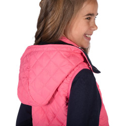 Chaleco sin mangas reversible HKM Maui para niño Fucsia / azúl marino Rosa