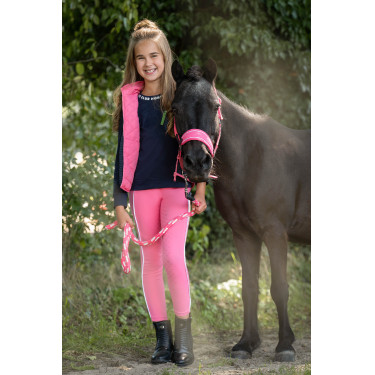 Chaleco sin mangas reversible HKM Maui para niño Fucsia / azúl marino Rosa