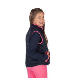 Chaleco sin mangas reversible HKM Maui para niño Fucsia / azúl marino Rosa