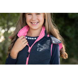 Chaleco sin mangas reversible HKM Maui para niño Fucsia / azúl marino Rosa