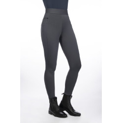 Legging HKM Isabella con asiento completo de silicona Gris Legging HKM Isabella con asiento completo de silicona Gris