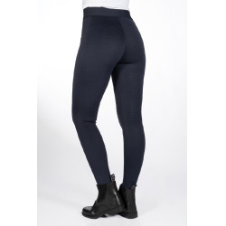 Legging HKM Isabella con asiento completo de silicona Azul profundo Legging HKM Isabella con asiento completo de silicona Azul profundo