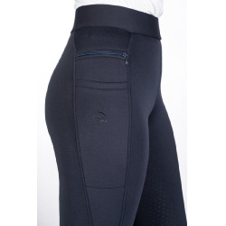 Legging HKM Isabella con asiento completo de silicona Azul profundo Legging HKM Isabella con asiento completo de silicona Azul profundo