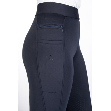 Legging HKM Isabella con asiento completo de silicona Azul profundo Legging HKM Isabella con asiento completo de silicona Azul profundo