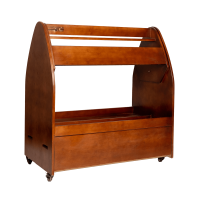 Carrito para silla con cajón Grooming Deluxe de Kentucky Madera Beige