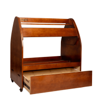 Carrito para silla con cajón Grooming Deluxe de Kentucky Madera Beige