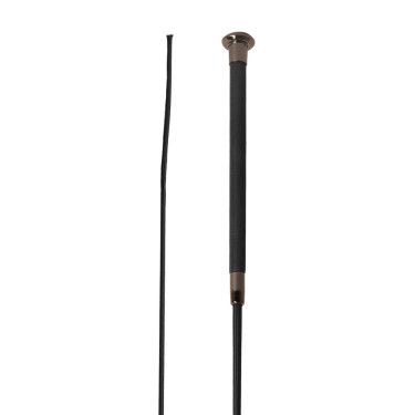 Vara de doma Velari Guidance con empuñadura de cuero Negro Vara de doma Velari Guidance con empuñadura de cuero Negro