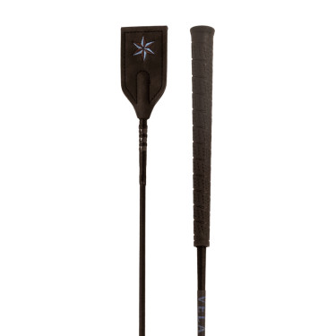 Fusta de salto Velari Balance con empuñadura de goma Negro Fusta de salto Velari Balance con empuñadura de goma Negro