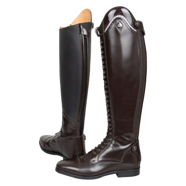Botas de equitación Imperial Riding Olania Deluxe Dressage Cortas/Anchas Marrón oscuro Marrón Botas de equitación Imperial Riding Olania Deluxe Dressage Cortas/Anchas Marrón oscuro Marrón