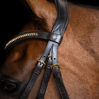 Brida con muserola mexicana Imperial Riding Marrón oscuro Marrón Brida con muserola mexicana Imperial Riding Marrón oscuro Marrón