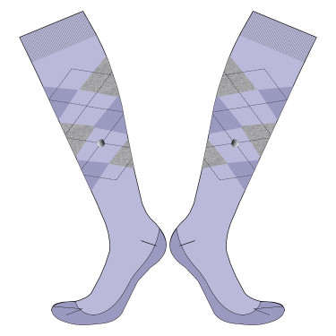 Calcetines Imperial Riding Queen of Diamonds mujer Glicina Violeta