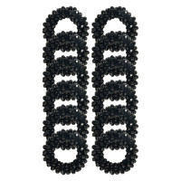 Elásticos para trenzas de crines Imperial Riding, paquete de 12 Negro