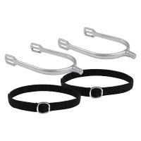 Espuelas hombre Imperial Riding Basic 15 mm punta cuadrada Plata