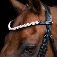 Frontal Imperial Riding con cuentas Rosa claro