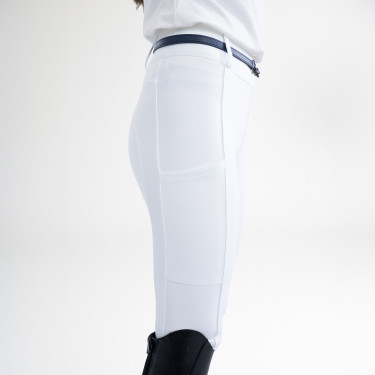 Leggings de equitación HV Polo Manou para mujer Blanco