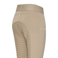 Leggings de equitación Imperial Riding Basic Glam FullGrip para mujer Gris / arena