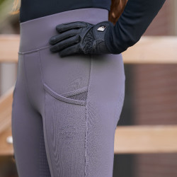 Leggings de equitación Imperial Riding Sam FullGrip Niños Gris